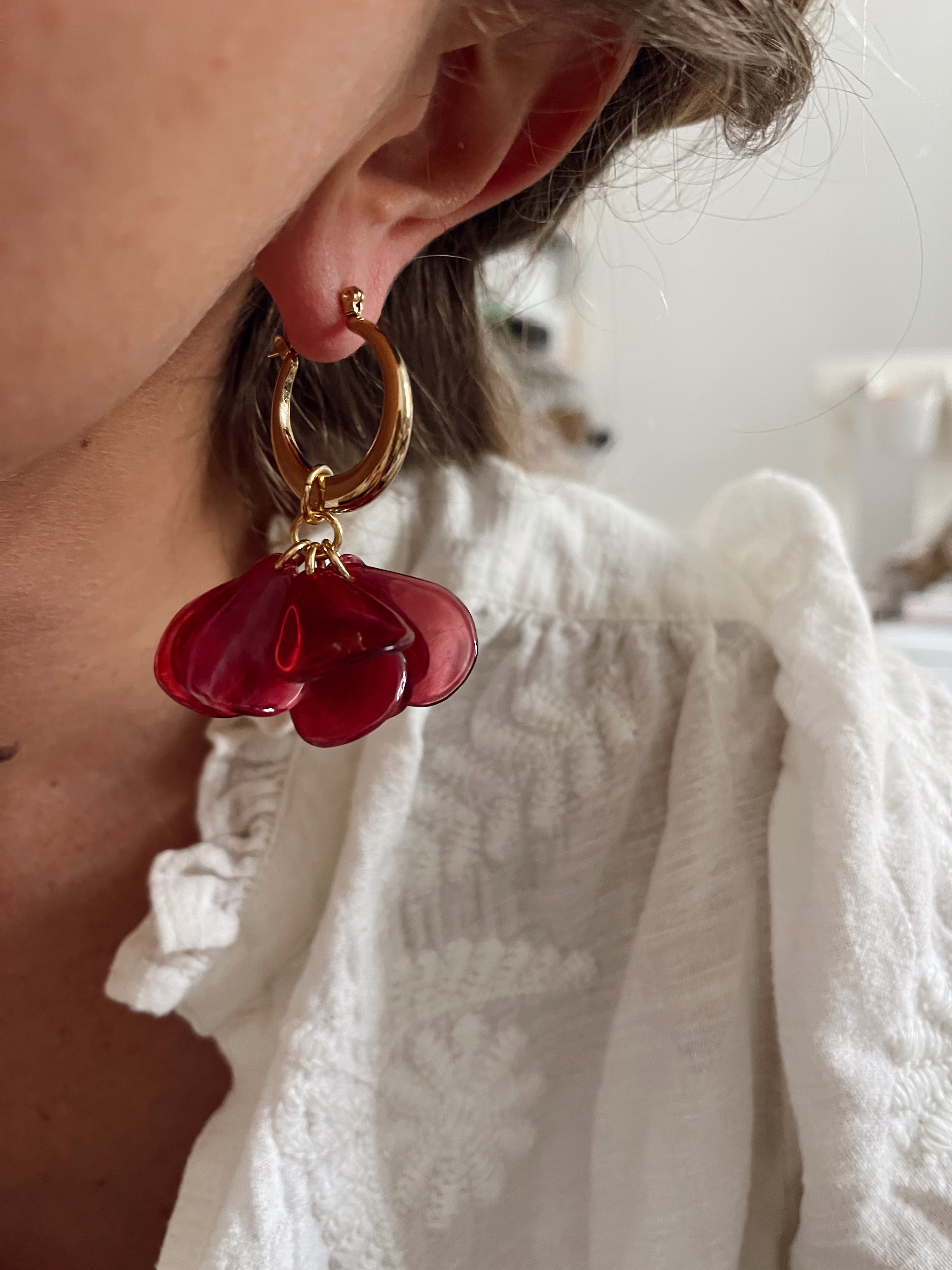 Créoles Palma - rouge