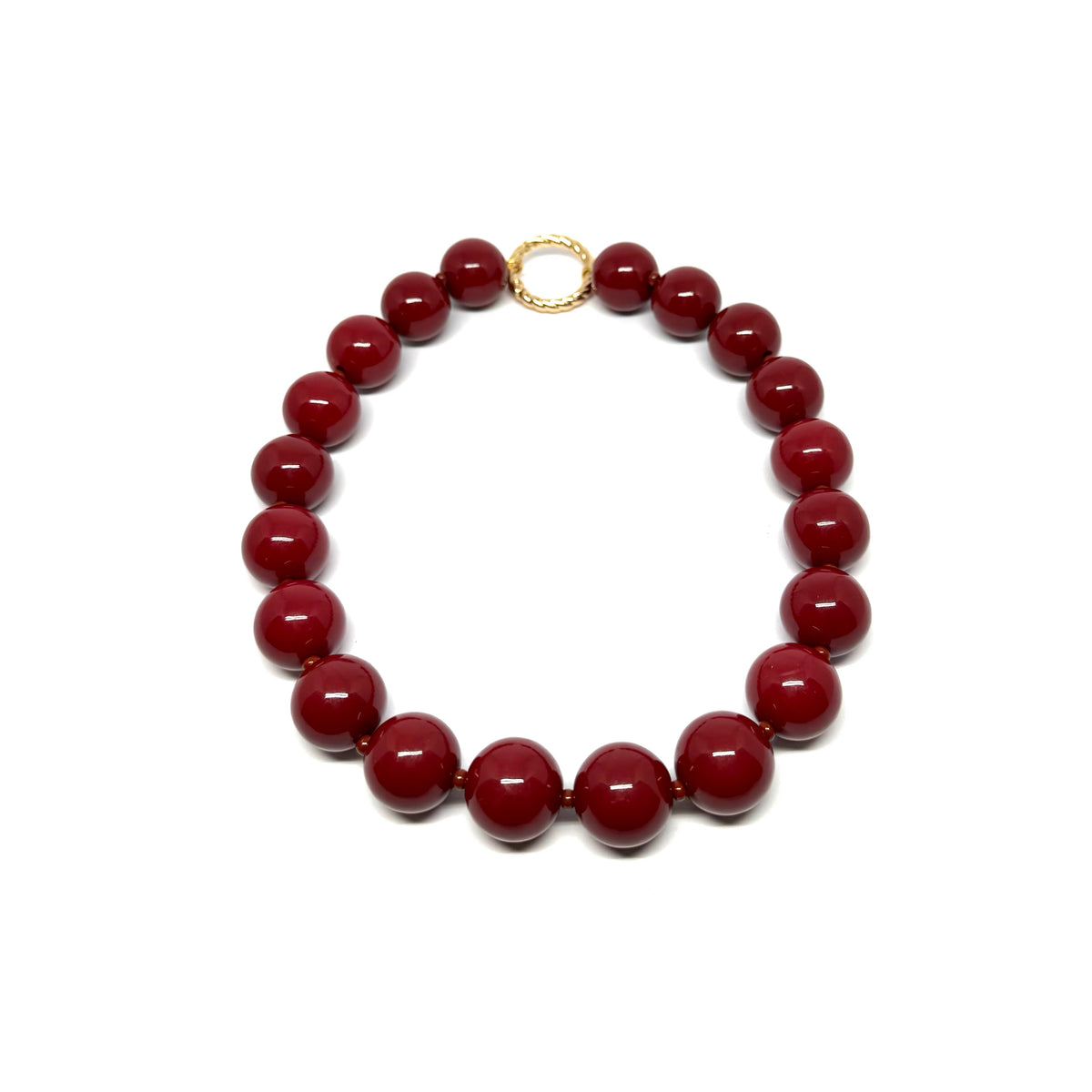 Collier Alphonse - bordeaux