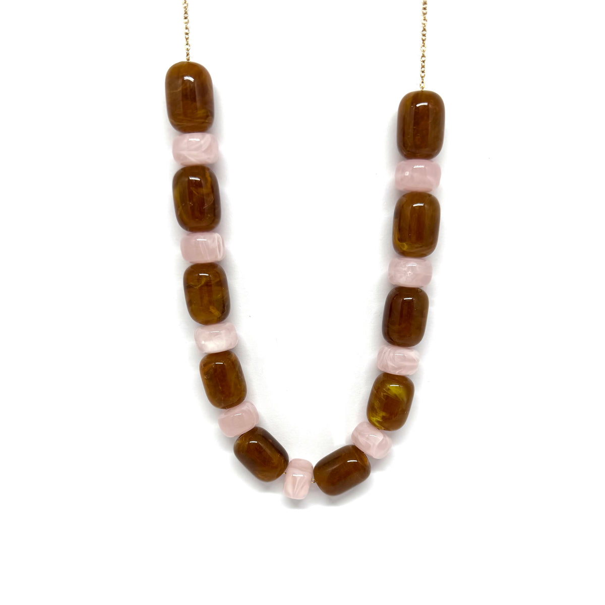 Collier Basile - marron