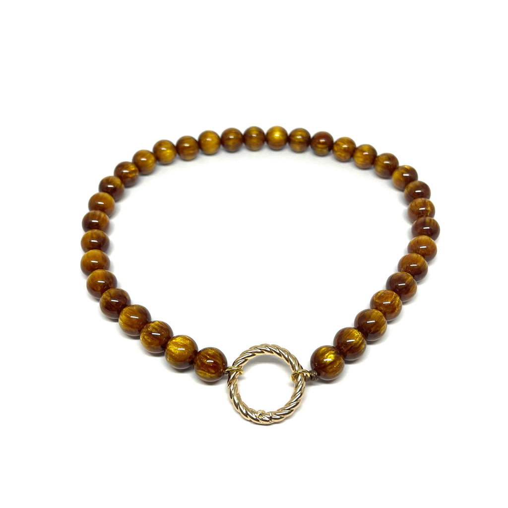 Collier Gaspard - marron topaze