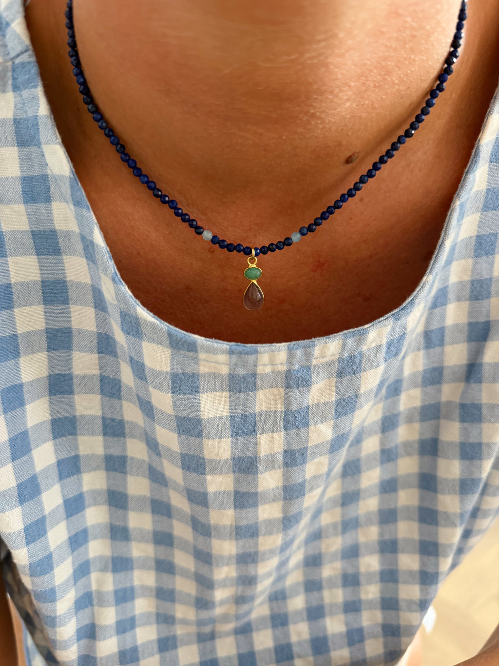 Collier Jimmy - bleu