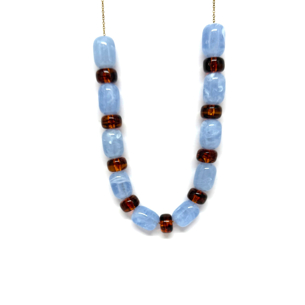 Collier Basile - bleu