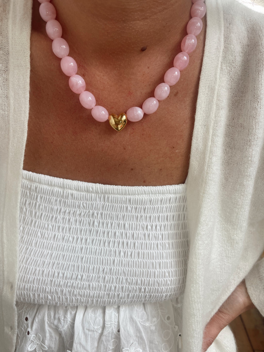 Collier Martin - rose