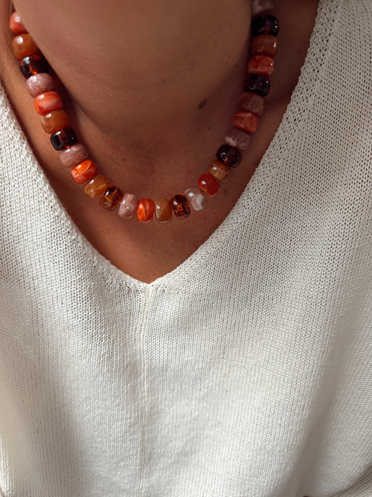 Collier Candy - chocolat