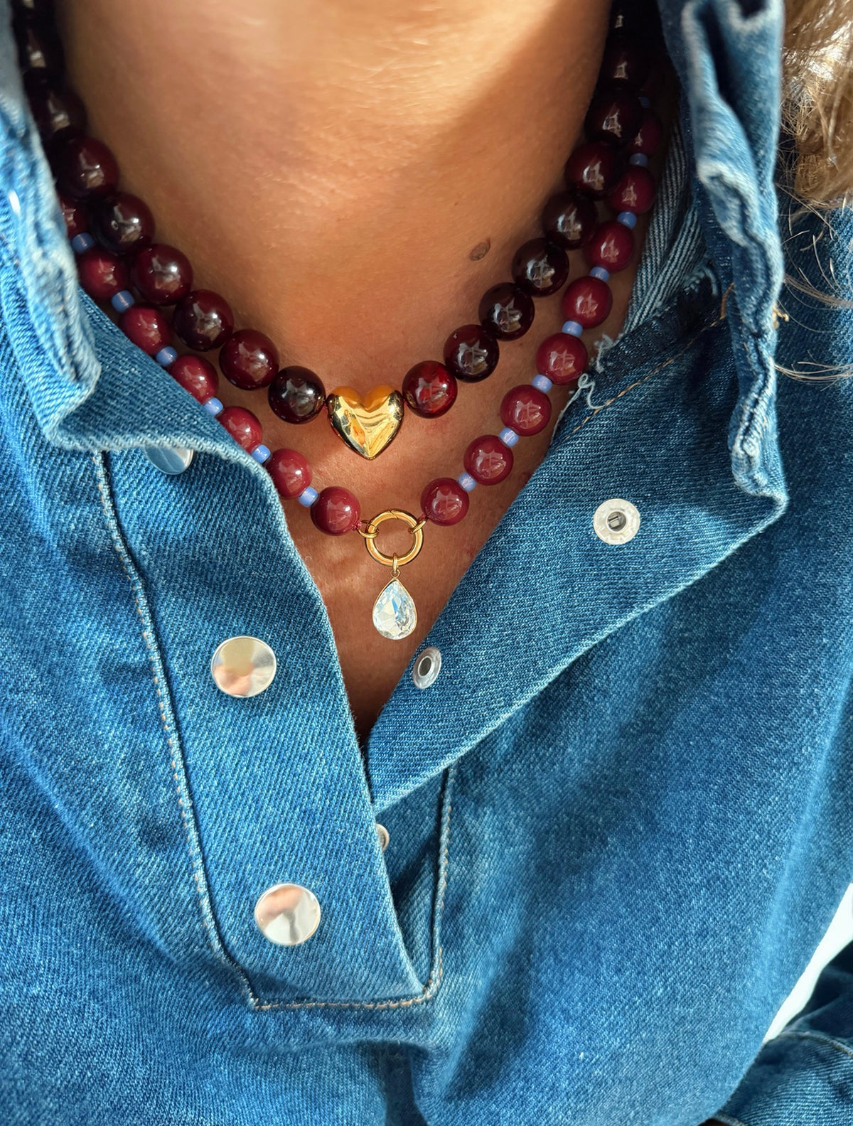 Collier Alfred - aubergine