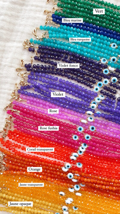 Bracelet Oeil - perles facettées – Image 9